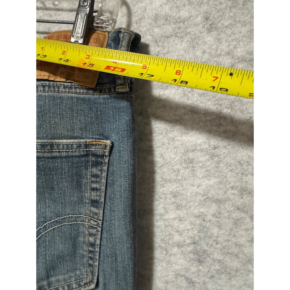 Levis 514 Mens 33x30 Medium Wash Blue Straight Leg Denim Jeans 00514-0800 - Picture 10 of 11